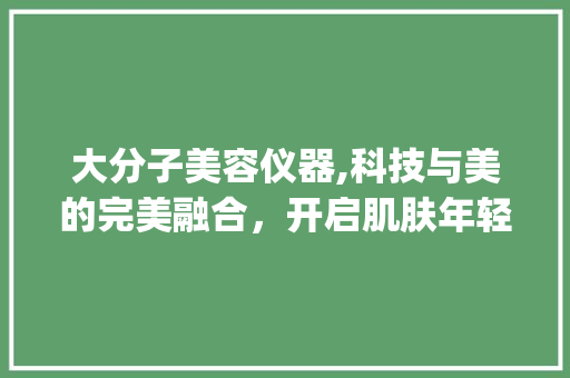 大分子美容仪器,科技与美的完美融合，开启肌肤年轻化新篇章_大分子美容仪器 大分子美容仪器,科技与美的完美融合，开启肌肤年轻化新篇章_大分子美容仪器 旅行地理