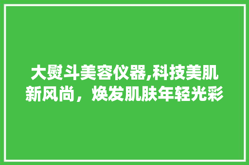 大熨斗美容仪器,科技美肌新风尚，焕发肌肤年轻光彩_大熨斗美容仪器图片 大熨斗美容仪器,科技美肌新风尚，焕发肌肤年轻光彩_大熨斗美容仪器图片 日用科普