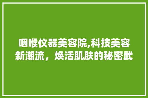 咽喉仪器美容院,科技美容新潮流，焕活肌肤的秘密武器_咽喉仪器美容院 咽喉仪器美容院,科技美容新潮流，焕活肌肤的秘密武器_咽喉仪器美容院 家居时尚