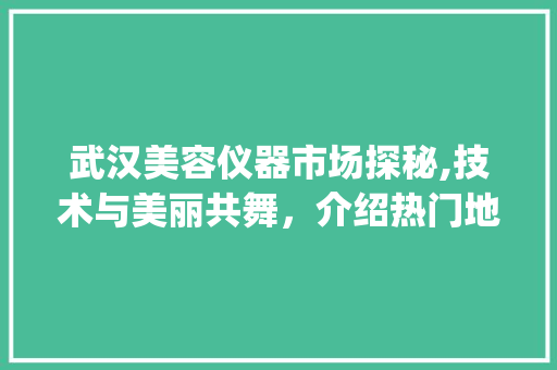 武汉美容仪器市场探秘,技术与美丽共舞，介绍热门地址_武汉卖美容仪器地址 武汉美容仪器市场探秘,技术与美丽共舞，介绍热门地址_武汉卖美容仪器地址 家居时尚