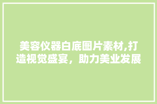 美容仪器白底图片素材,打造视觉盛宴，助力美业发展 美容仪器白底图片素材,打造视觉盛宴，助力美业发展 美容塑身