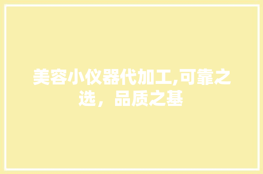 美容小仪器代加工,可靠之选，品质之基 美容小仪器代加工,可靠之选，品质之基 养生保健