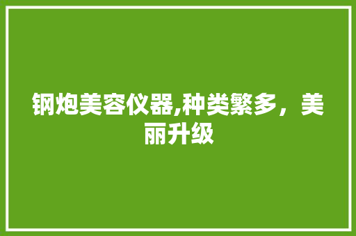 钢炮美容仪器,种类繁多，美丽升级 钢炮美容仪器,种类繁多，美丽升级 饮食拾萃