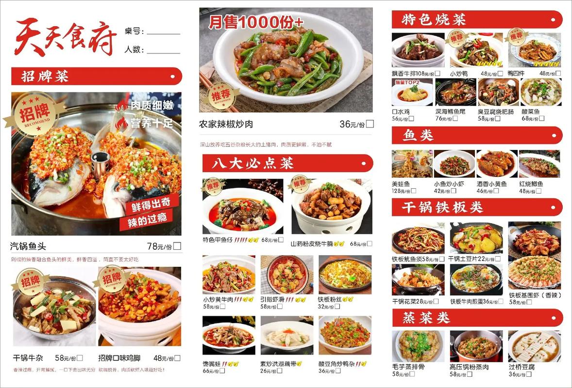 湘菜每天一道菜单 湘菜每天一道菜单 饮食拾萃